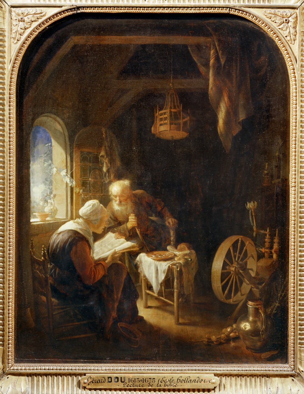 Ler a Bíblia ou Ana e Tobias ... de Gerrit or Gerard Dou