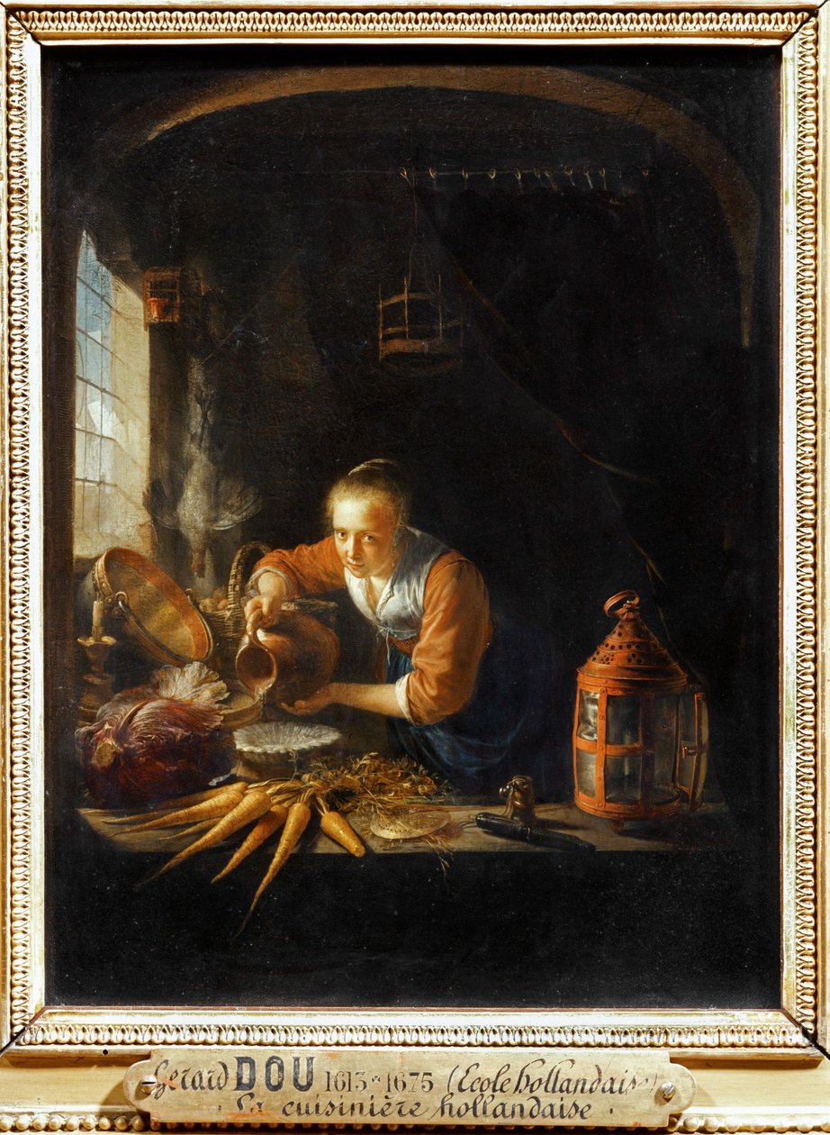 A panela holandesa ... de Gerrit or Gerard Dou