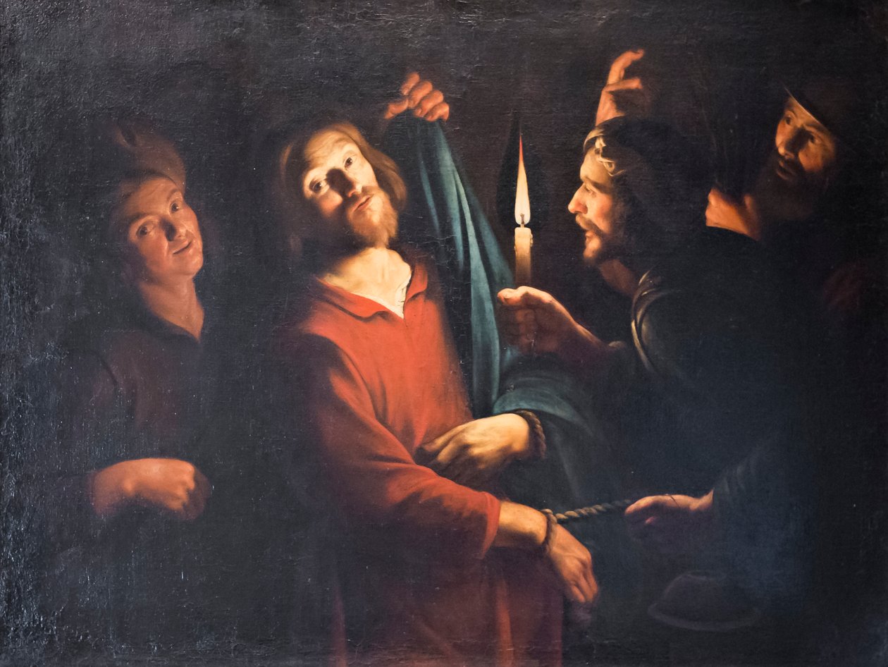 A tomada de Cristo de Gerrit van (follower of) Honthorst