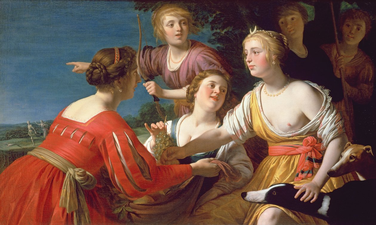 Diana descansando depois da caçada de Gerrit van Honthorst