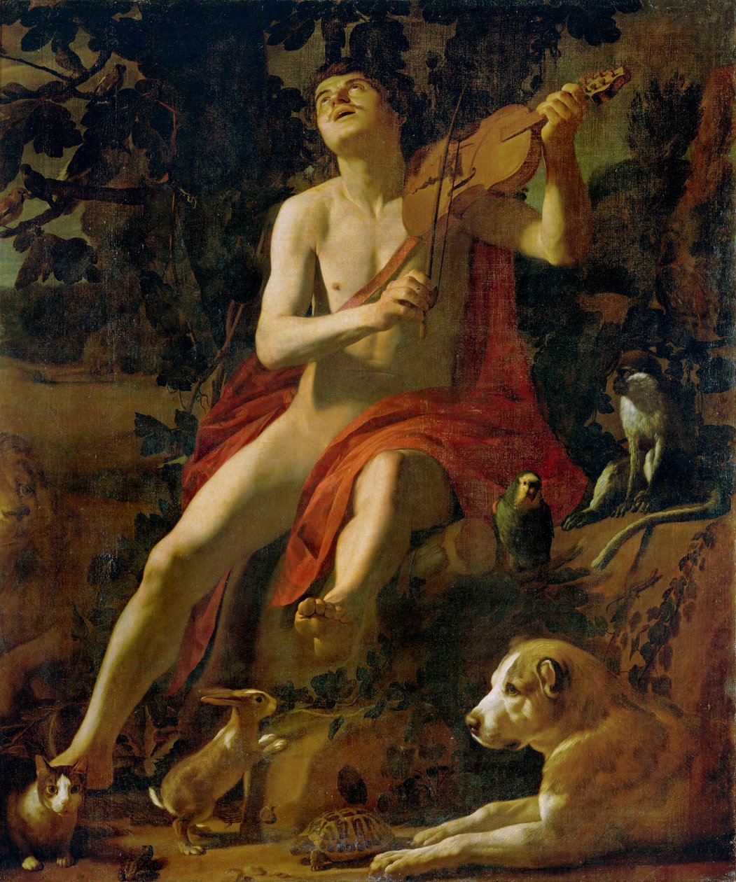 Orfeu (pintura sobre tela) de Gerrit van Honthorst
