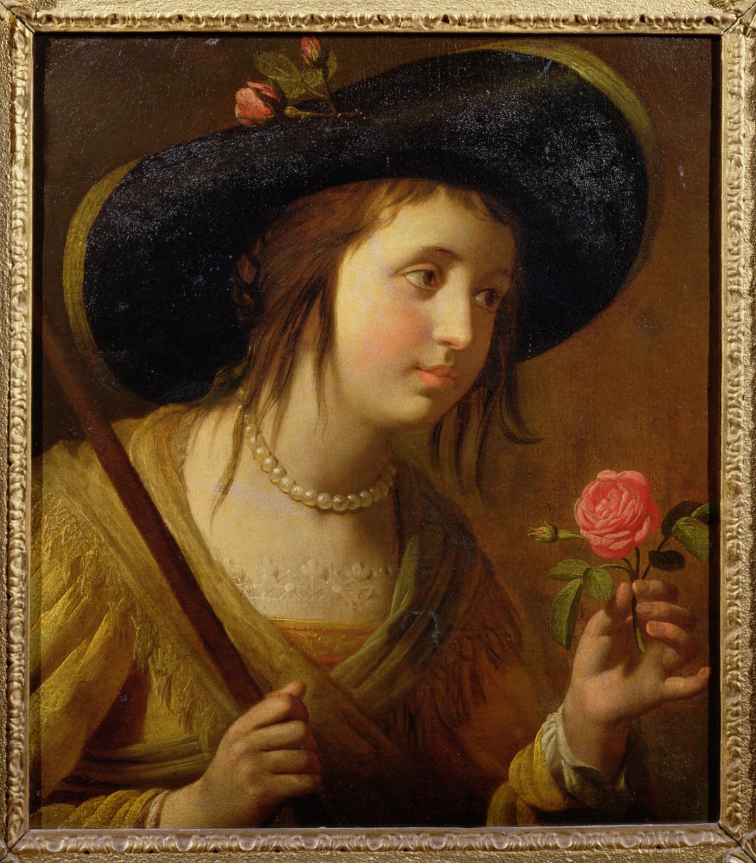 Princesa Sofia da Boêmia (1630-1714), mãe de Jorge I como pastora de Gerrit van Honthorst