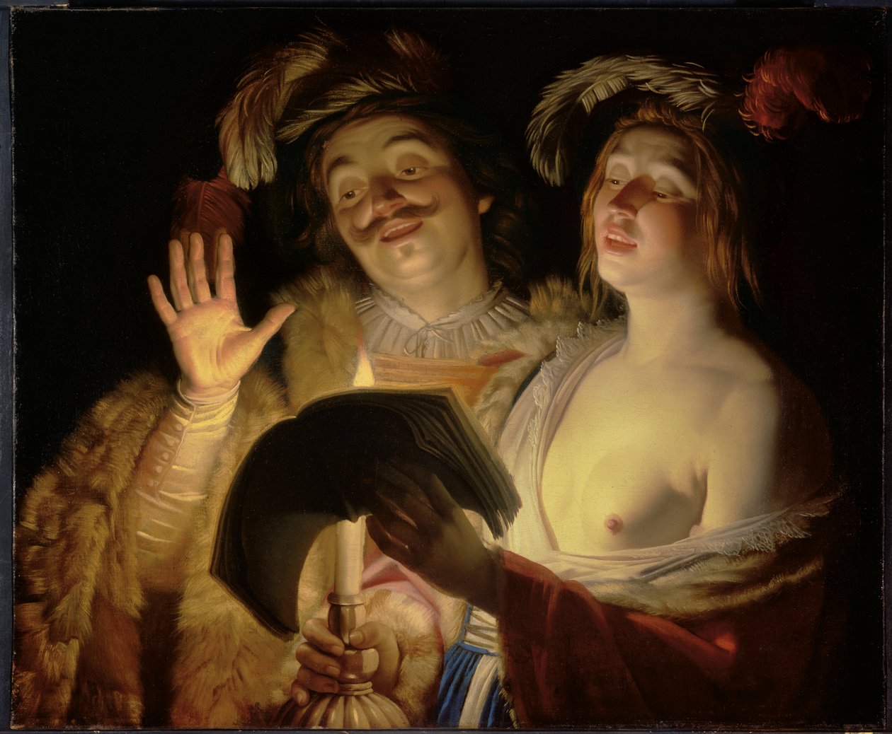 O Dueto, 1624 de Gerrit van Honthorst