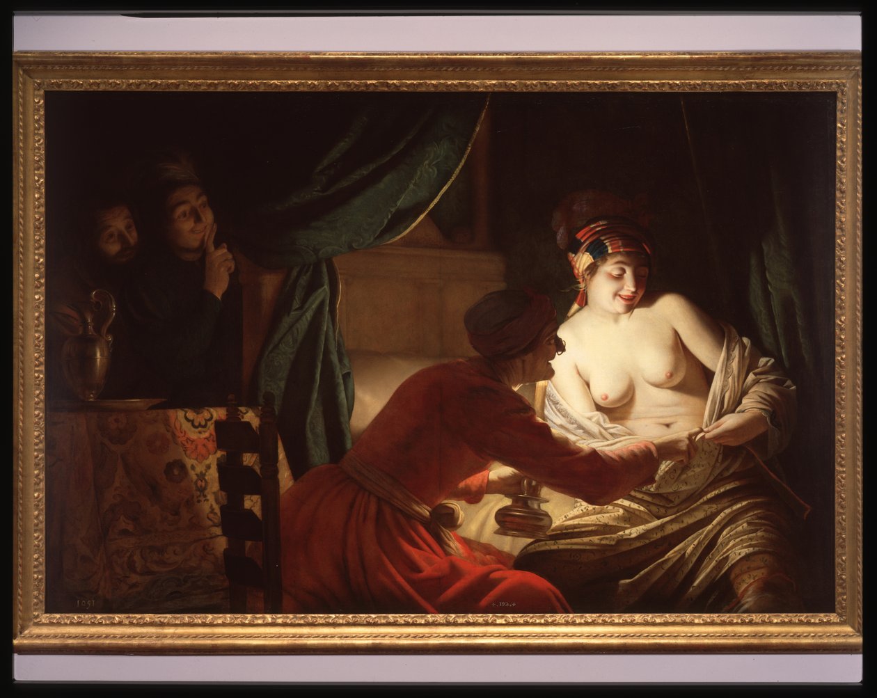 A caça às pulgas de Gerrit van Honthorst