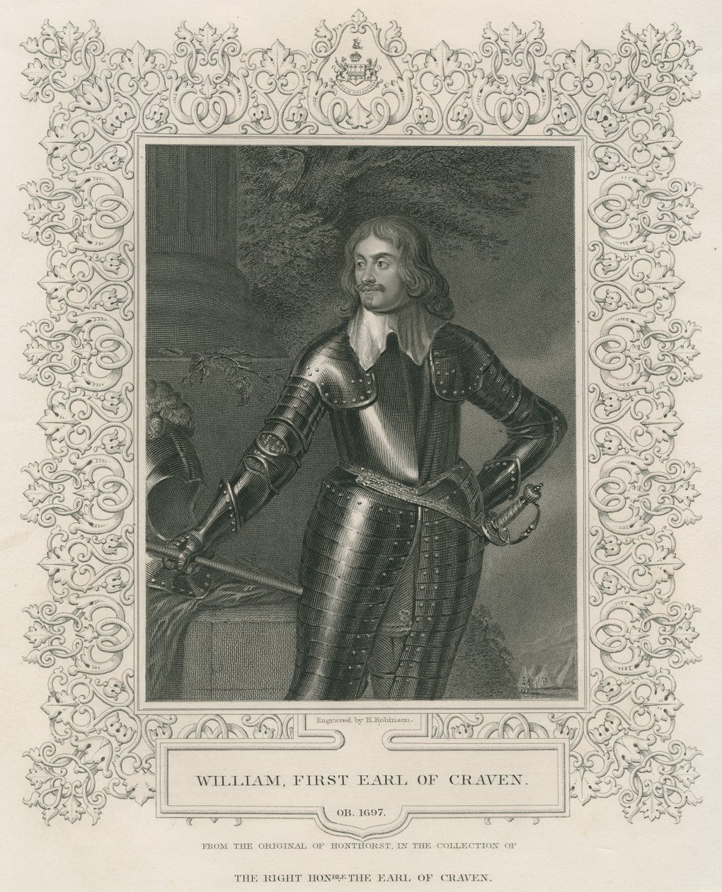 William Craven, 1º Conde de Craven, de &39;British Retratos Lodge&39;, 1823 de Gerrit van Honthorst