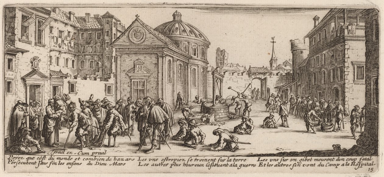 O hospital de Gerrit van Schagen after Jacques Callot