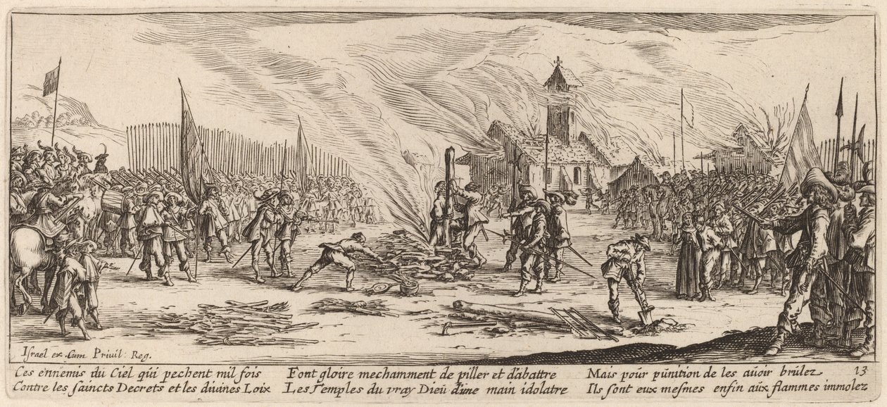 A estaca de Gerrit van Schagen after Jacques Callot