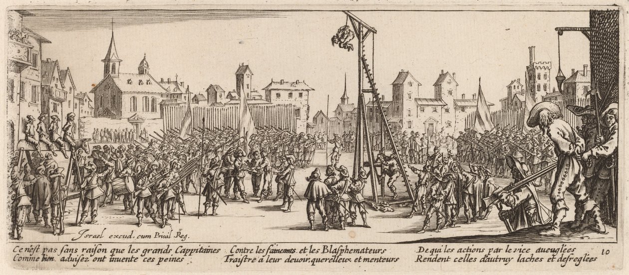 O Strappado de Gerrit van Schagen after Jacques Callot