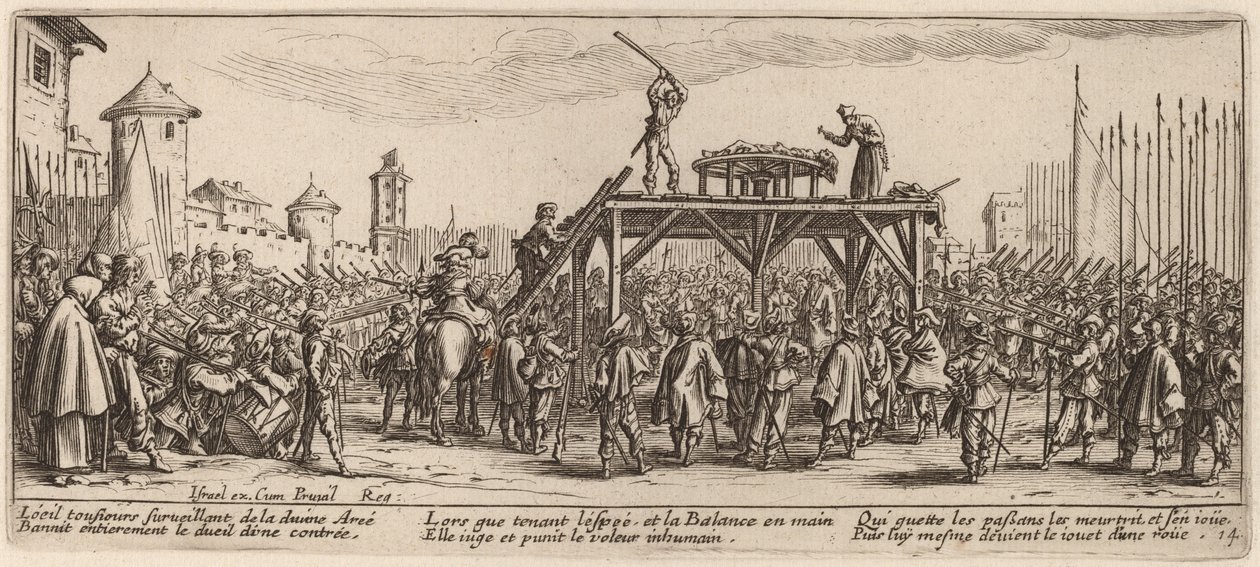 A roda de Gerrit van Schagen after Jacques Callot