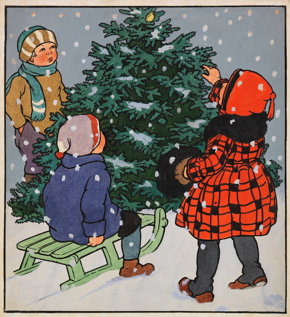 Ilustração para Meu querido livrinho, 1928. de Gertrud Caspari