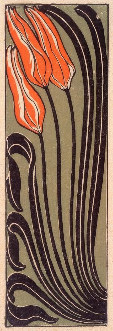 Ornamento de tulipa de Gertrud Kleinhempel