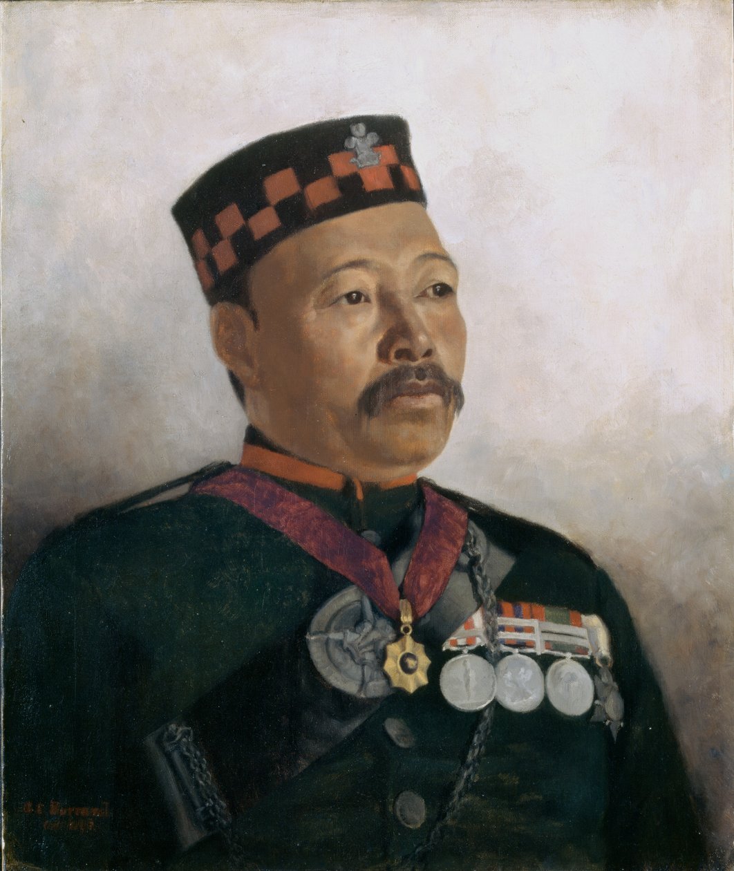 Subad Major Judbhir Thapa, 2º Regimento Gurkha, 1893 de Gertrude Ellen Burrard
