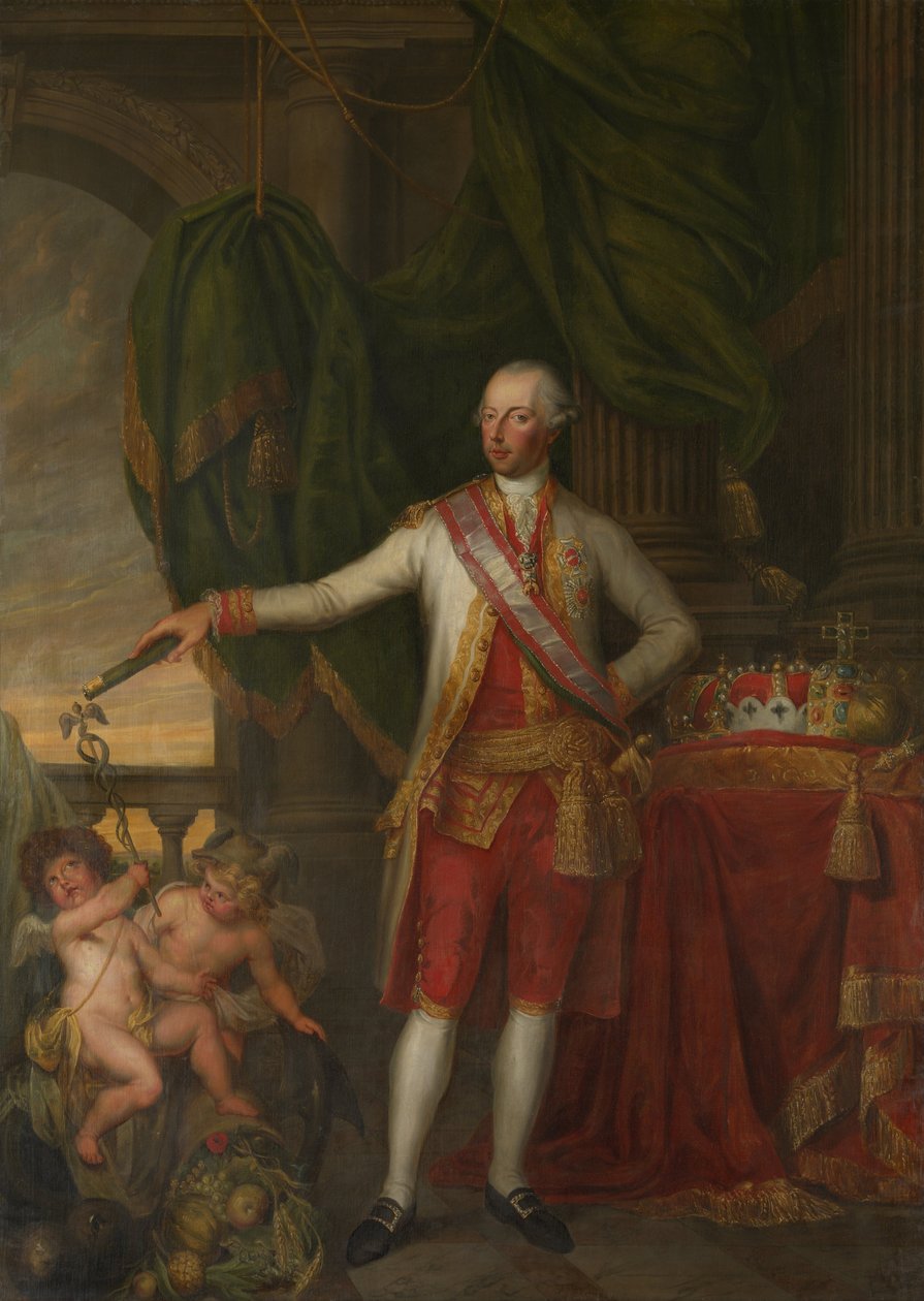 Retrato do Imperador José II 1741-1790, segunda metade do séc. de Gertrude Cornélie Marie de Pélichy