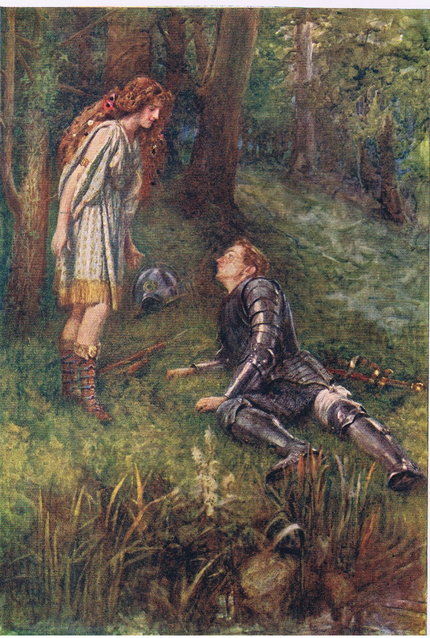 Belphoebe e Timius, Histórias da Rainha das Fadas publicadas por George Harrap and Company de Gertrude E. Demain (after) Hammond