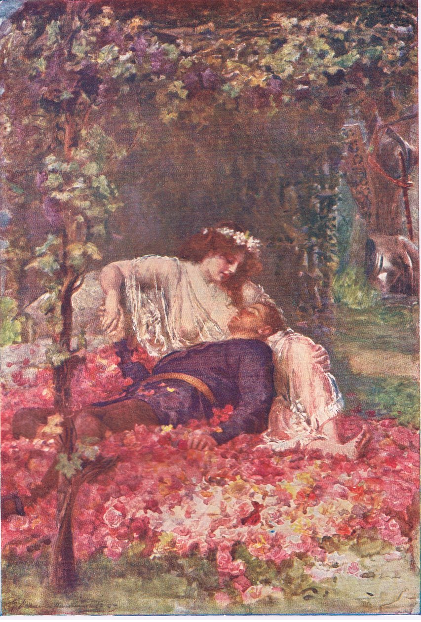 A senhora carente, Stories from the Faerie Queen publicado por George Harrap and Company de Gertrude E. Demain (after) Hammond