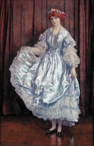 A Bata de Prata (aguarela sobre papel) de Gertrude E. Demain Hammond