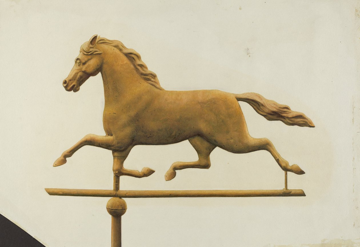 Cavalo Correndo Cata-vento, c. 1940. de Gertrude Koch