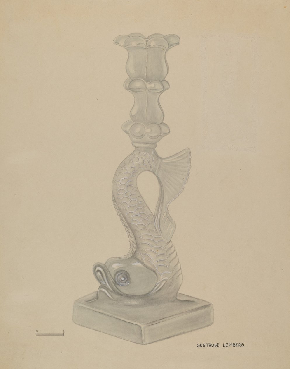 Castiçal, c. 1936. de Gertrude Lemberg