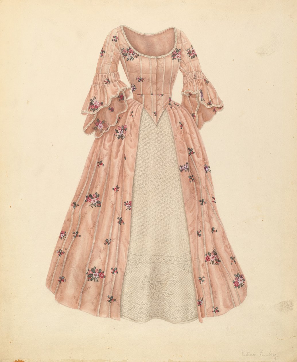 Vestido de anágua, c. 1941. de Gertrude Lemberg