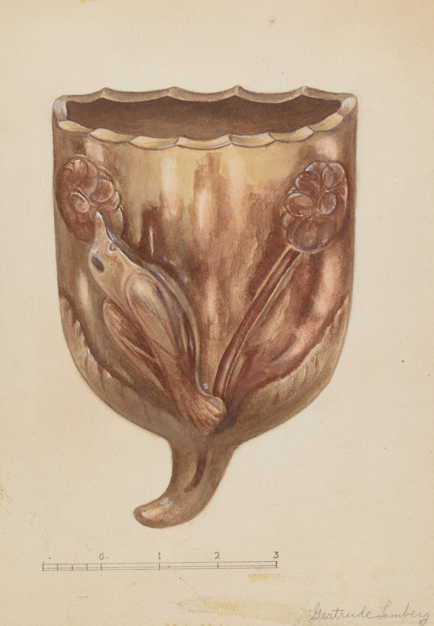 Bolso de parede para flores, c. 1936. de Gertrude Lemberg