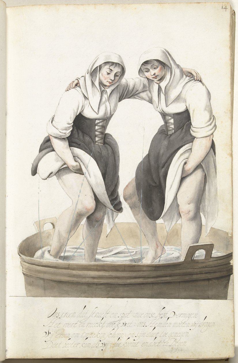 Duas mulheres a carimbar cera de Gesina ter Borch