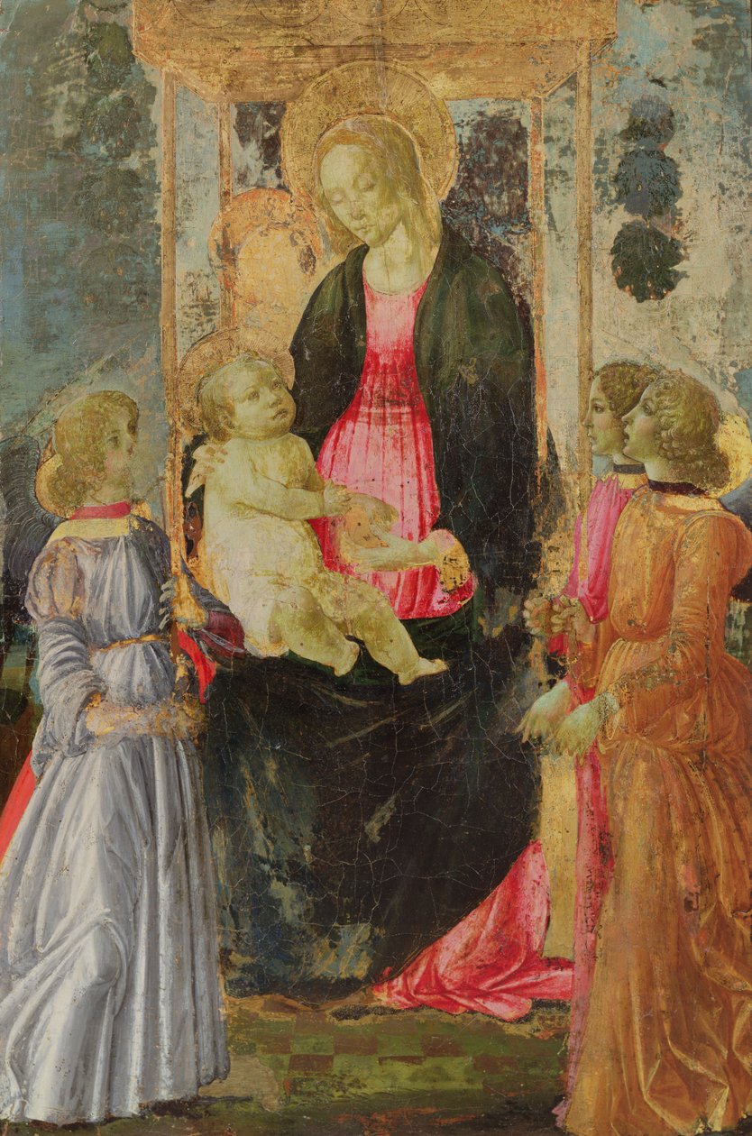 Madonna Entronizada e Criança com Anjos Atendentes de Gherardo di Giovanni