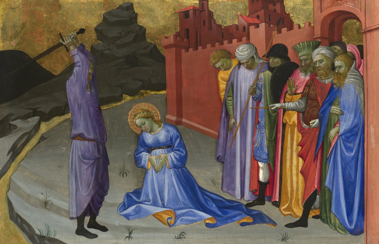 A decapitação de Santa Margarida, c.1410 de Gherardo Starnina