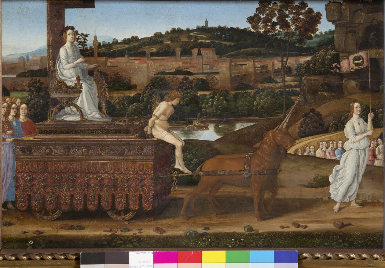 Triunfo da Castidade, c.1485 de Gherardo di Giovanni