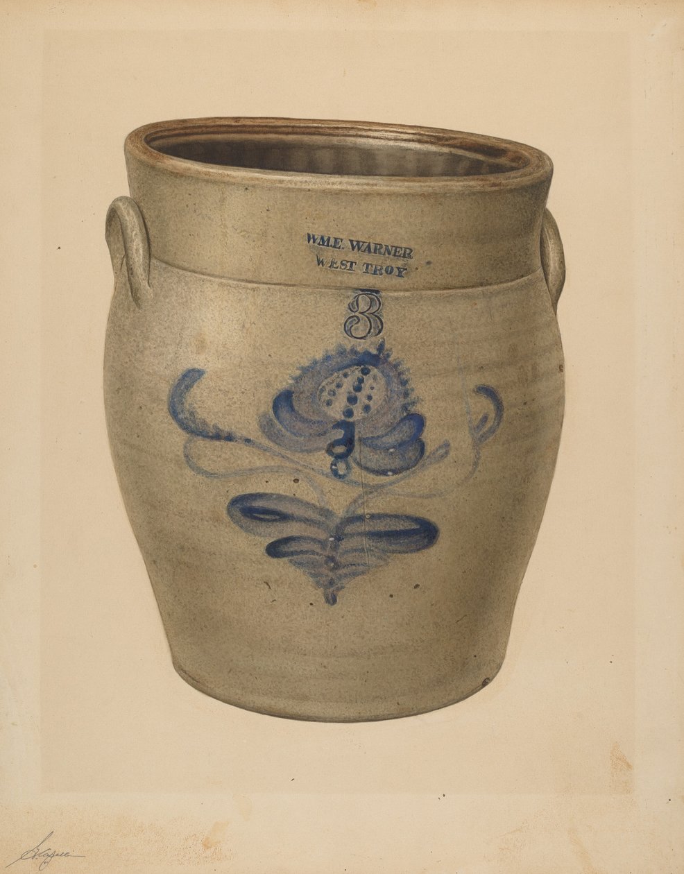 Crock, c. 1940. de Giacinto Capelli