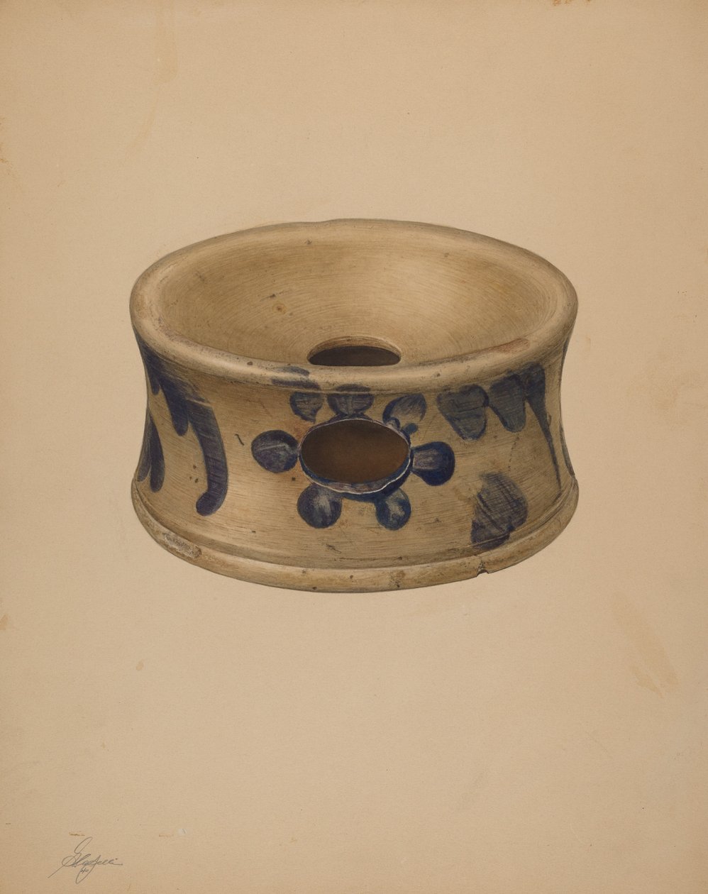 Cuspideira, 1940. de Giacinto Capelli