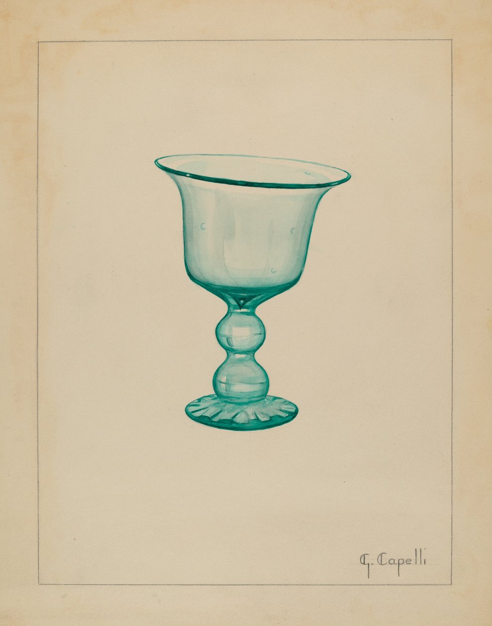 Cálice, c. 1936. de Giacinto Capelli