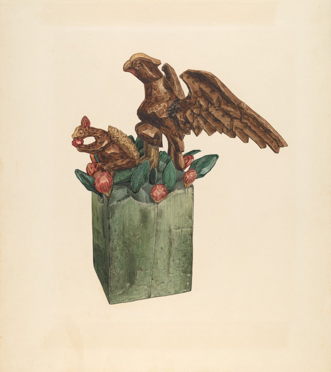 Esquilo e Águia, c. 1939. de Giacinto Capelli