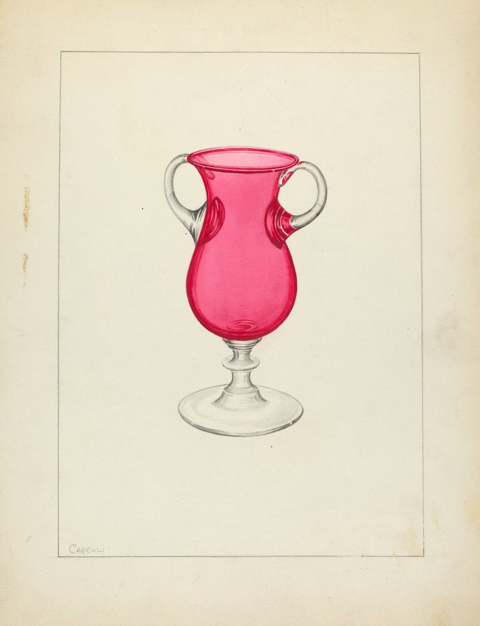 vaso, c. 1940. de Giacinto Capelli
