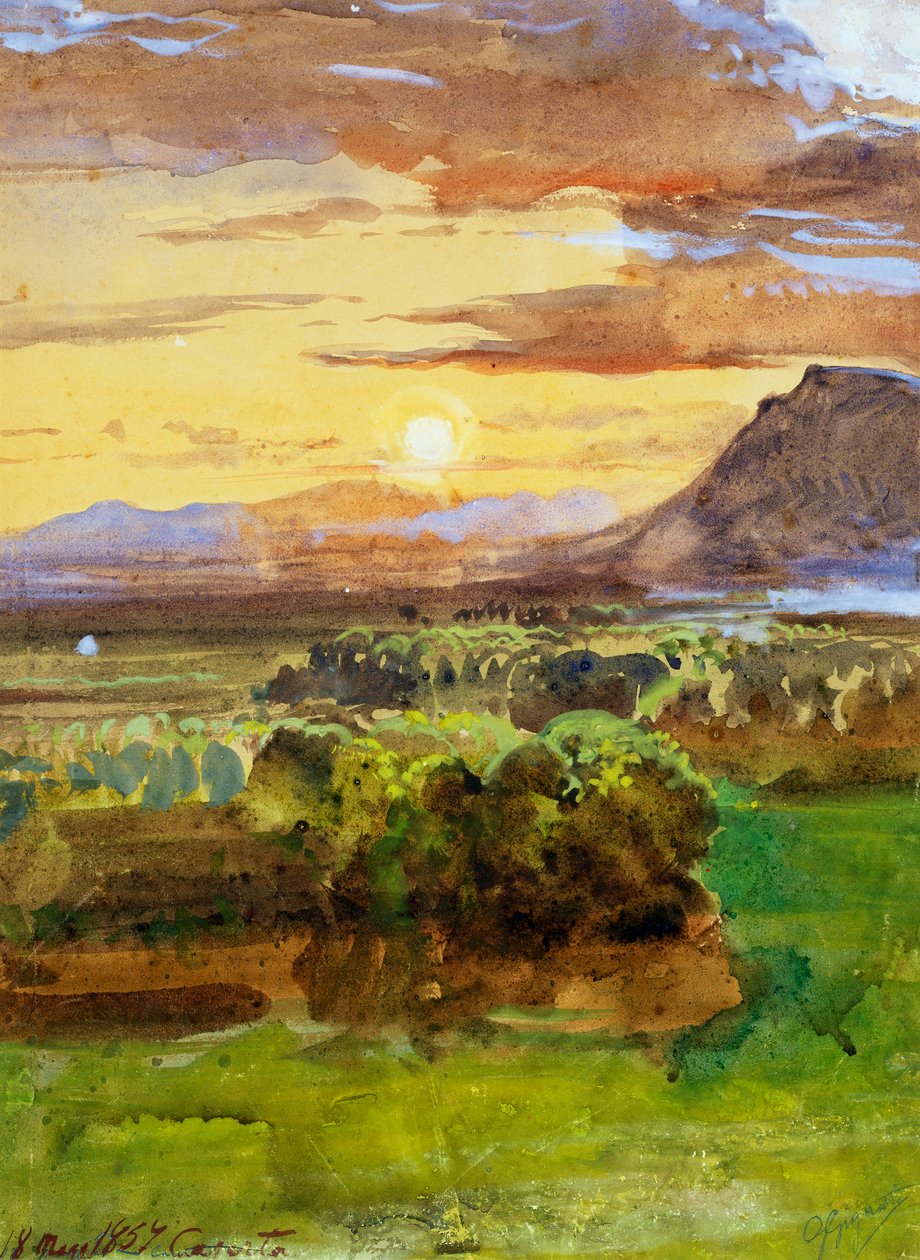zona rural de Caserta de Giacinto Gigante