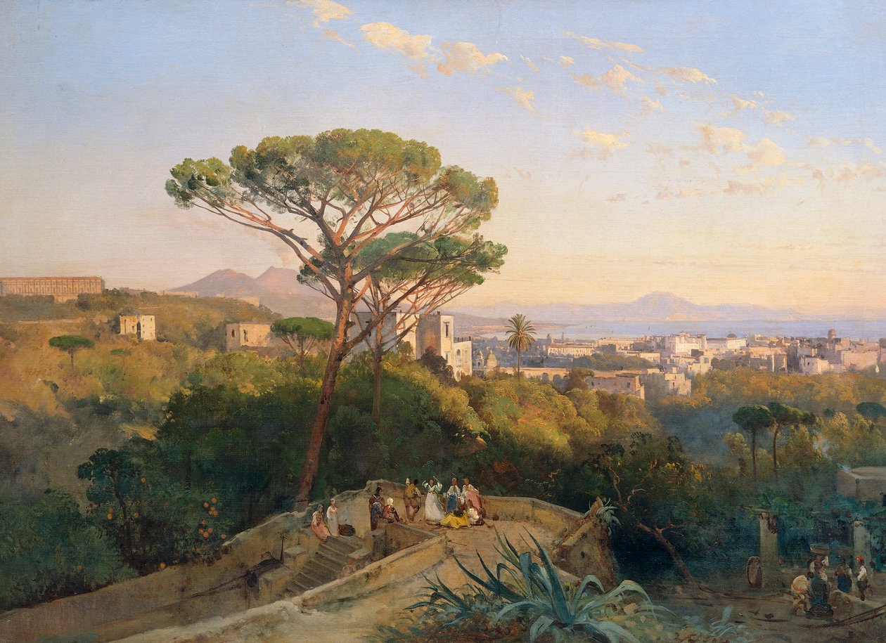 Conocchia de Nápoles (óleo sobre tela) de Giacinto Gigante