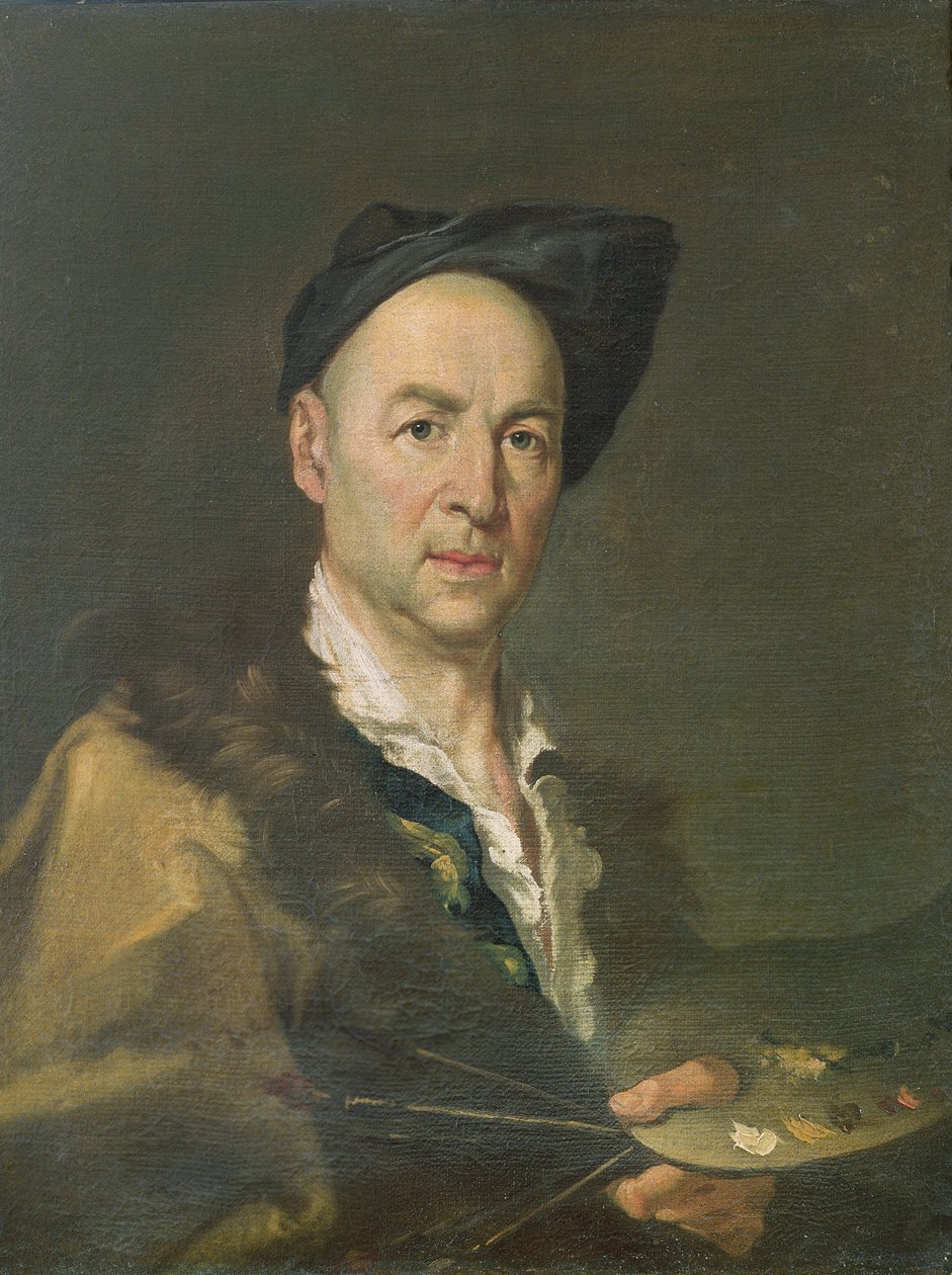 Retrato de um pintor, 1745-1755 de Giacomo Ceruti