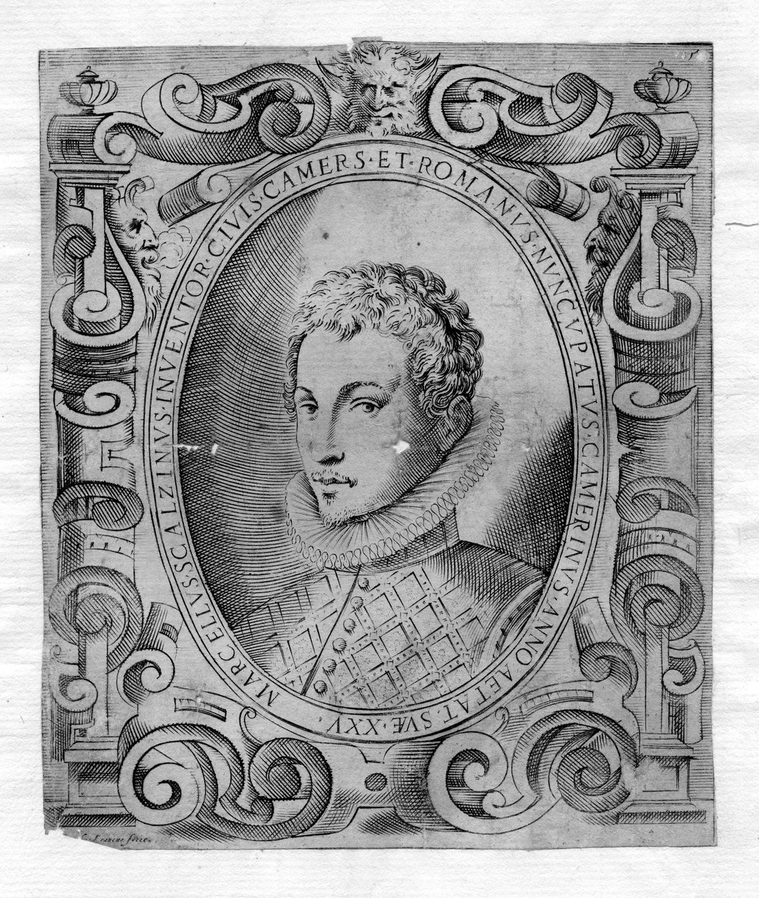 retrato gravado de Giacomo Franco
