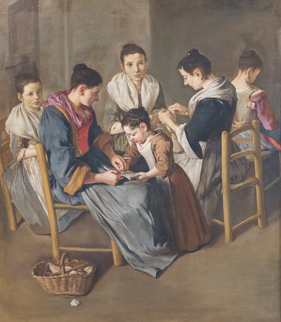A escola das raparigas de Giacomo (1698-1767) Ceruti