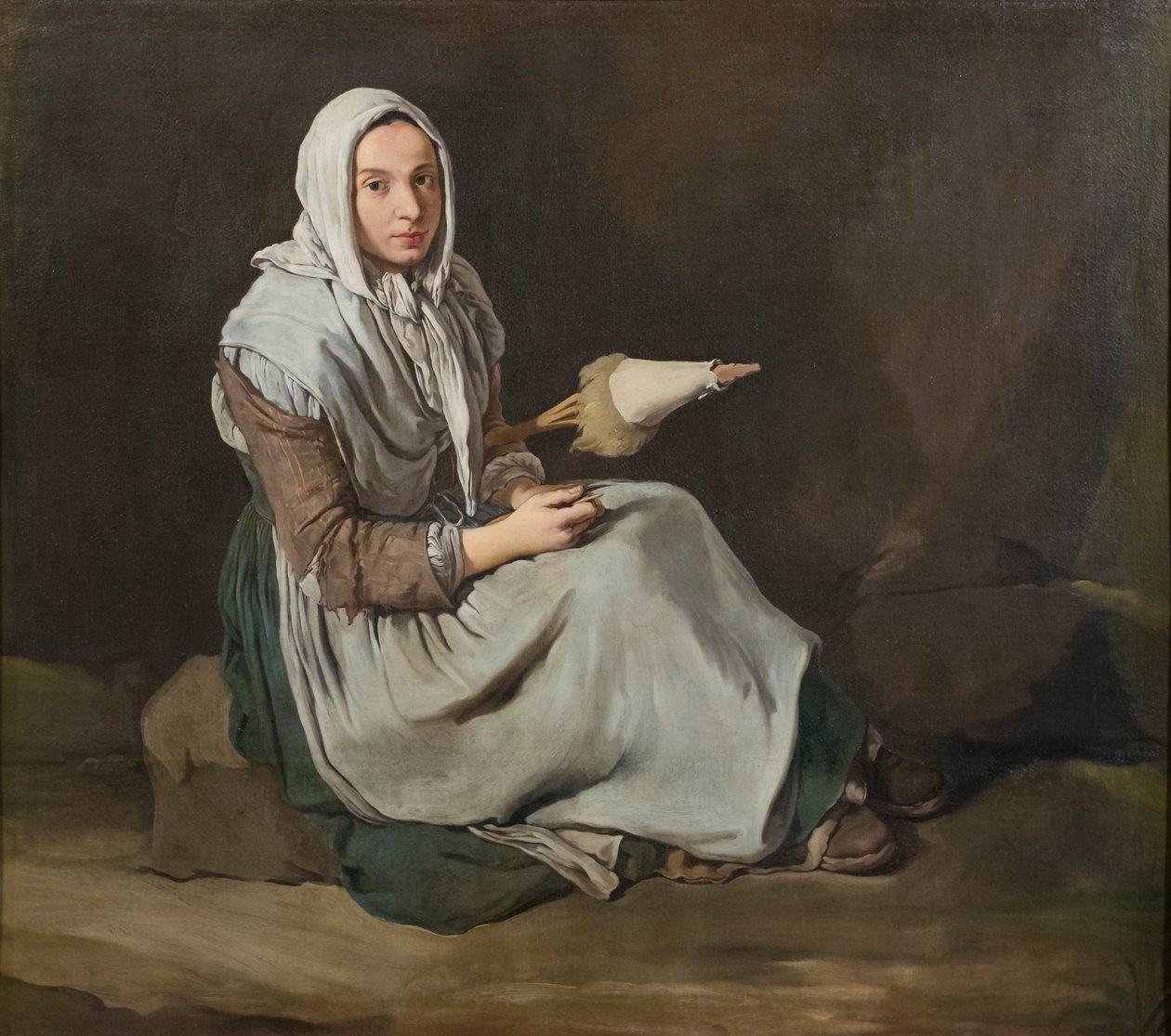 O spinner de Giacomo (1698 1767) Ceruti