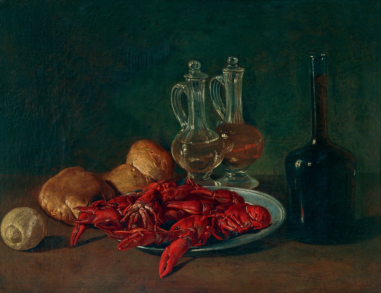 Camarões num prato de Giacomo Ceruti