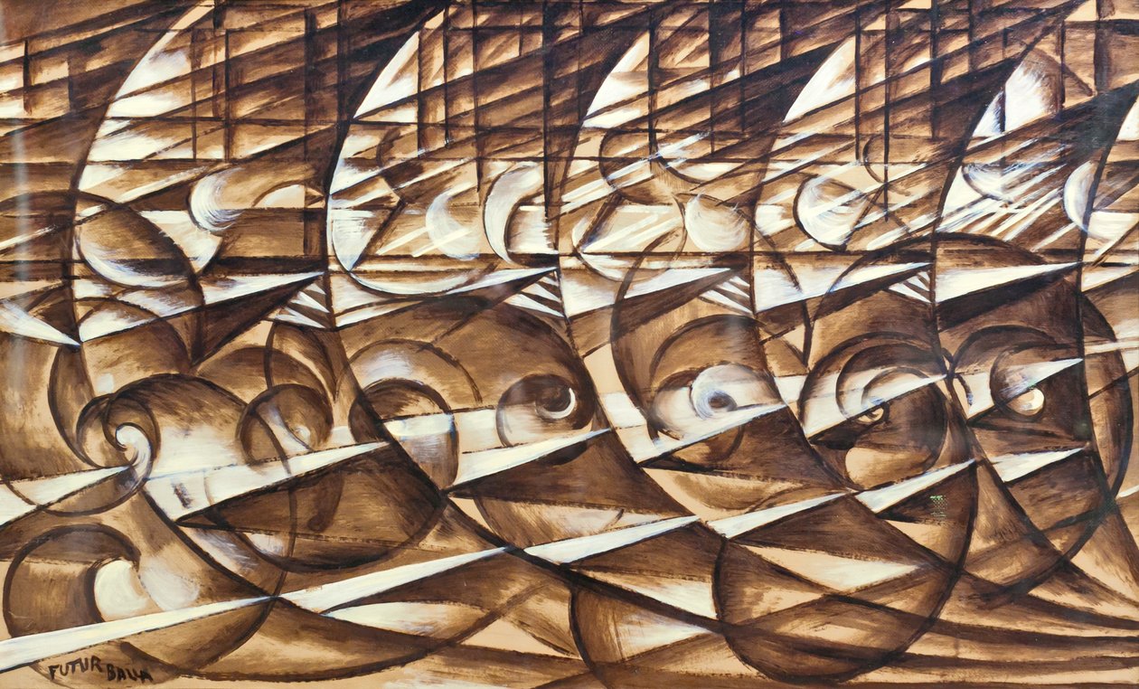 Expansão dinâmica e velocidade de Giacomo Balla