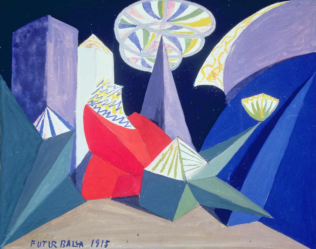 Fogos de artifício de Giacomo Balla