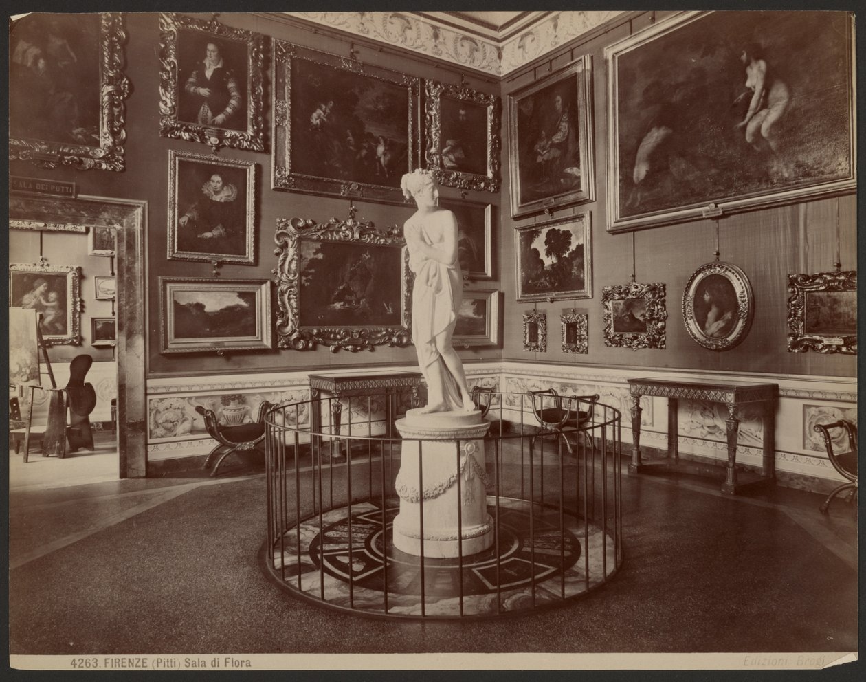 Florença, Pitti, Salão Flora de Giacomo Brogi