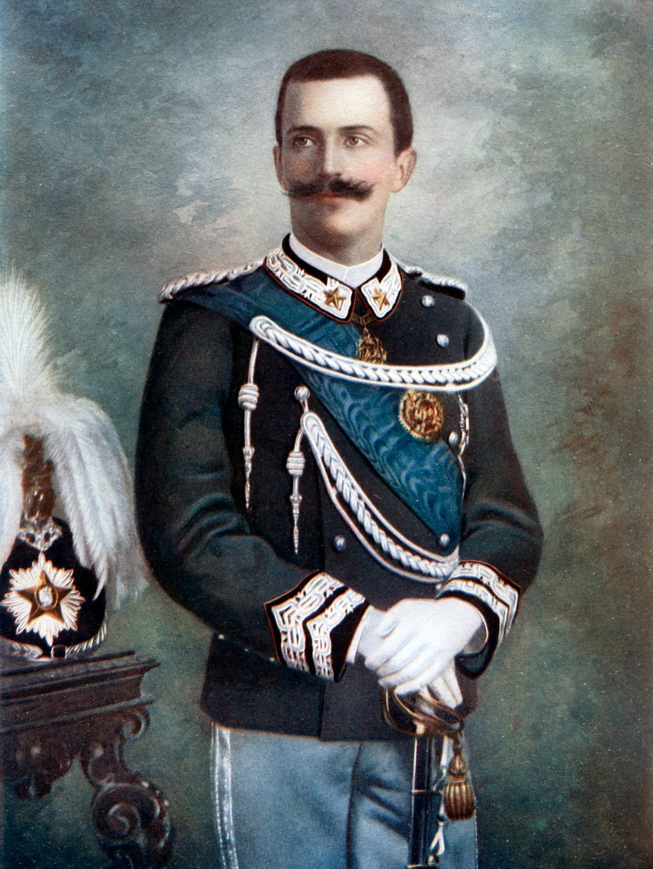Victor Emmanuel III, rei da Itália, final do século XIX e início do século XX. de Giacomo Brogi