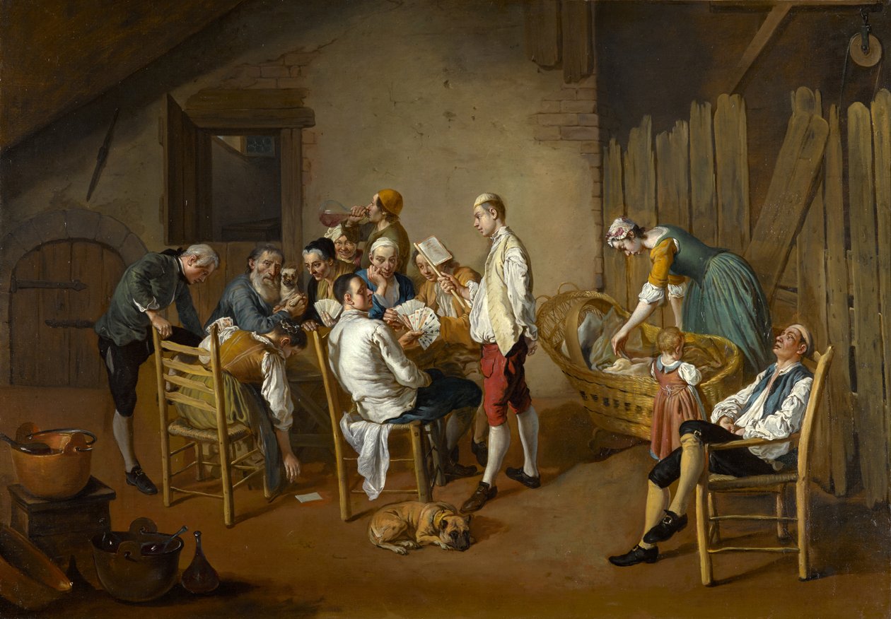 O jogo de cartas, c.1738-1750 de Giacomo Ceruti