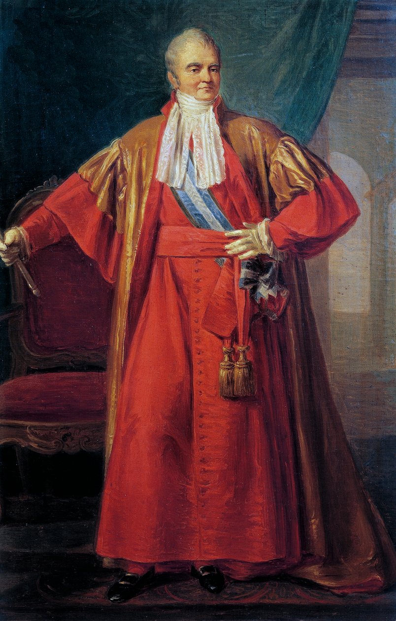 Retrato de Paluzzo Altieri (1760-1834), príncipe, Pintura de Giacomo Conca (1785-1858) de Giacomo Conca