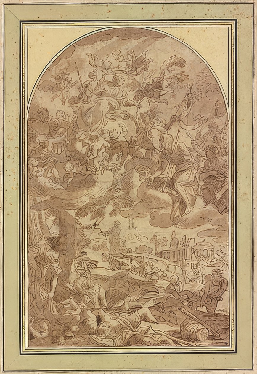 A grande praga de Nápoles em 1656 de Giacomo Farelli