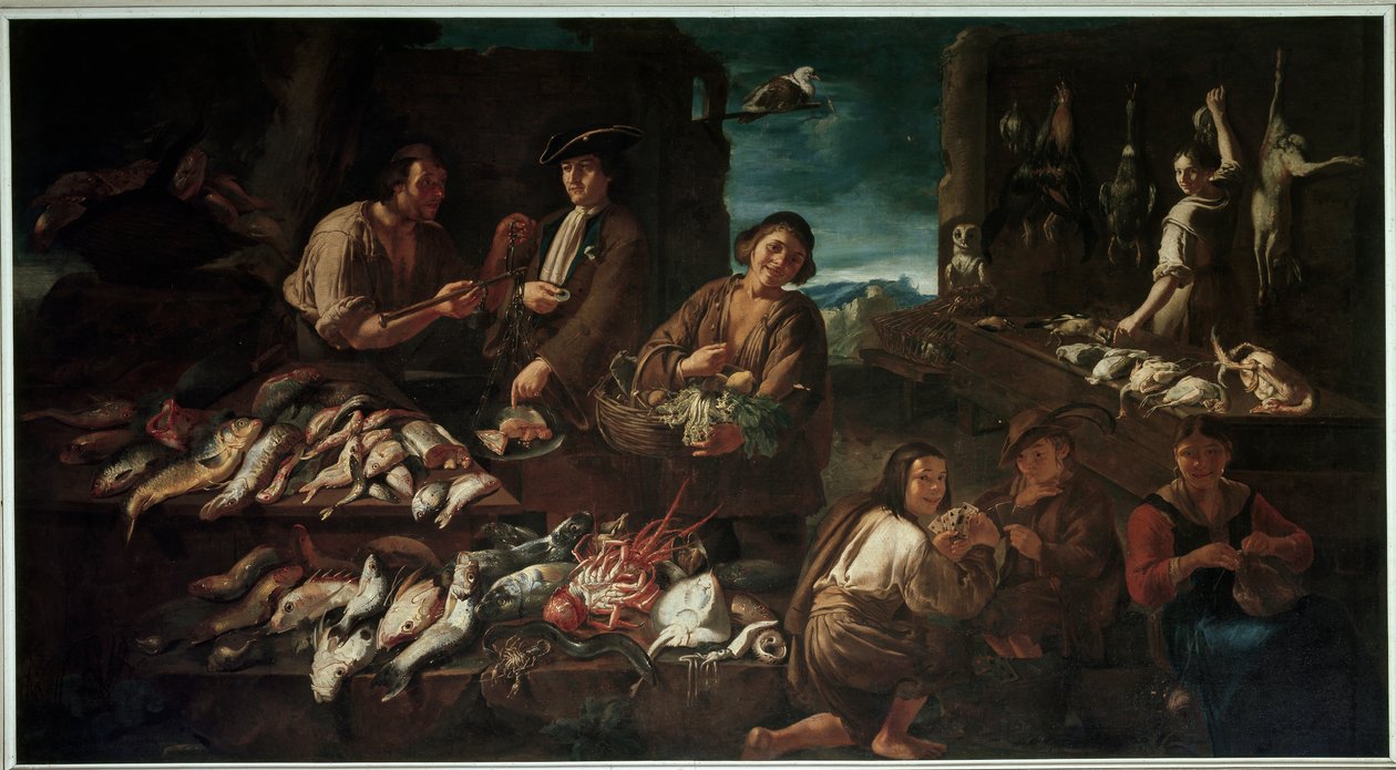 O mercado de Giacomo Francesco Cipper