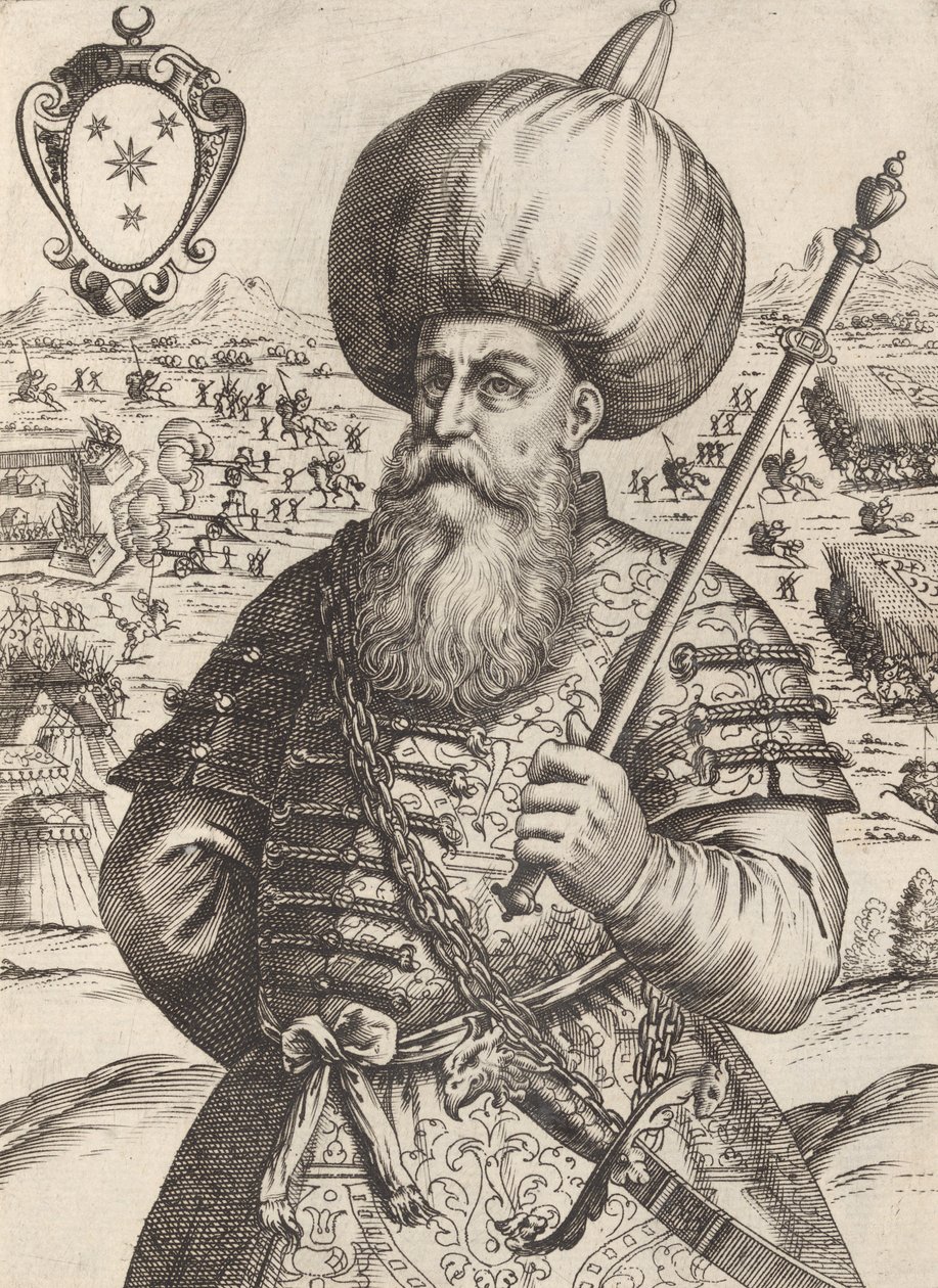 Sinan Bassa, Cap. General do Exército de Maumet Impe. de Turchi, 1596. de Giacomo Franco