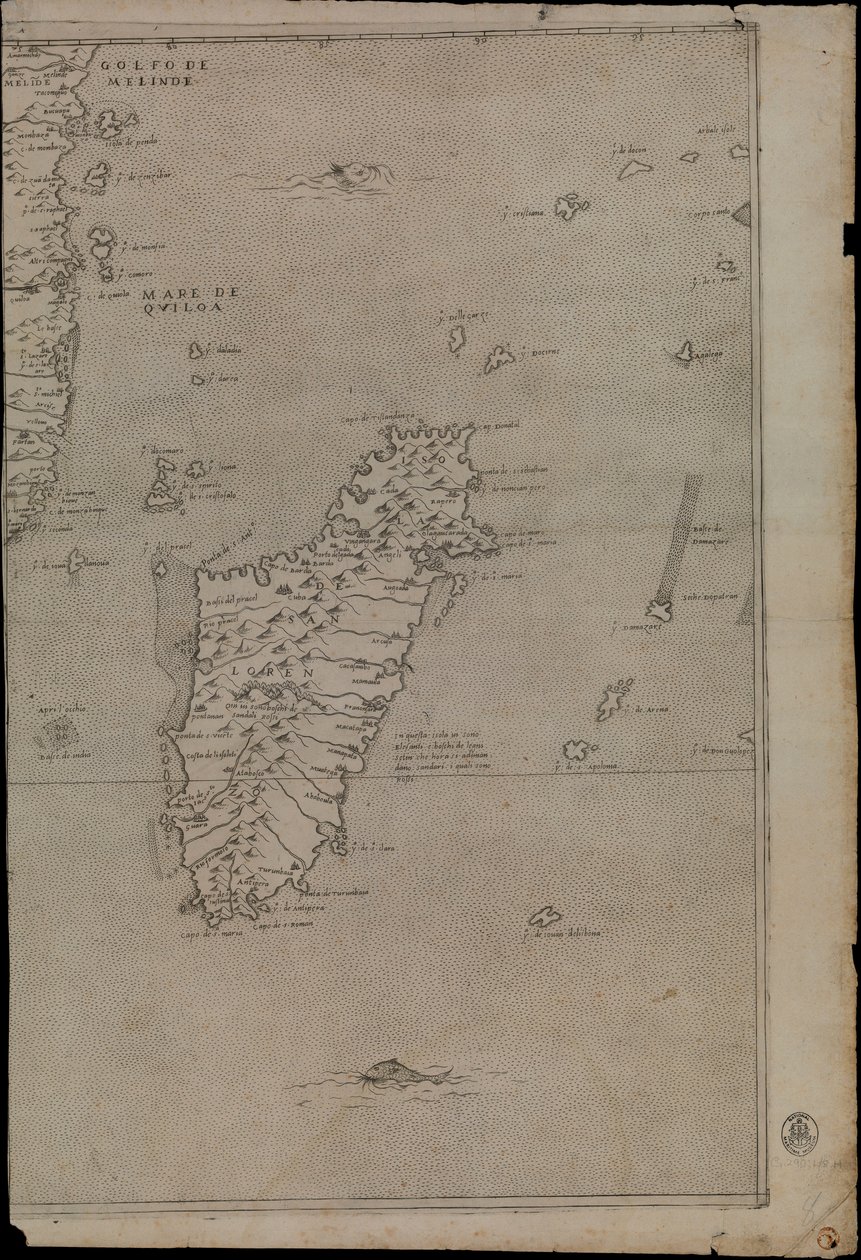 Mapa de África de Giacomo Gastaldi